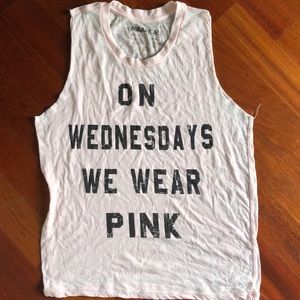 Pink “Mean Girls” Muscle Tee